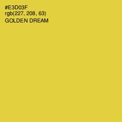 #E3D03F - Golden Dream Color Image