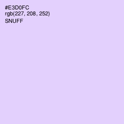 #E3D0FC - Snuff Color Image