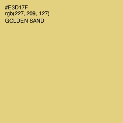 #E3D17F - Golden Sand Color Image