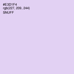 #E3D1F4 - Snuff Color Image