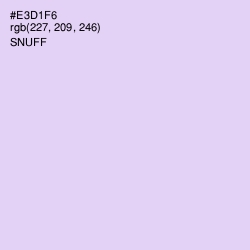 #E3D1F6 - Snuff Color Image
