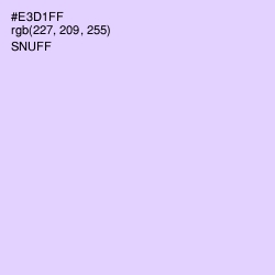 #E3D1FF - Snuff Color Image