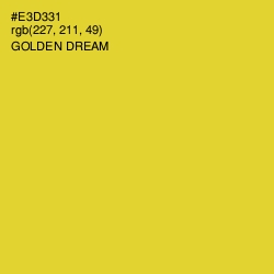 #E3D331 - Golden Dream Color Image