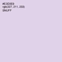 #E3D3E9 - Snuff Color Image