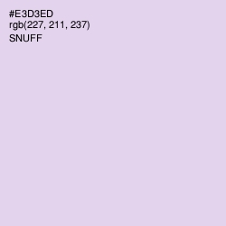 #E3D3ED - Snuff Color Image