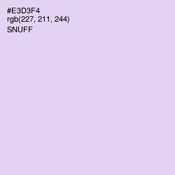 #E3D3F4 - Snuff Color Image