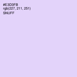 #E3D3FB - Snuff Color Image