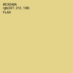#E3D48A - Flax Color Image