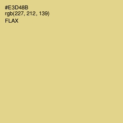 #E3D48B - Flax Color Image