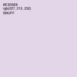 #E3D5E8 - Snuff Color Image