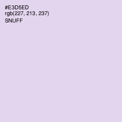 #E3D5ED - Snuff Color Image