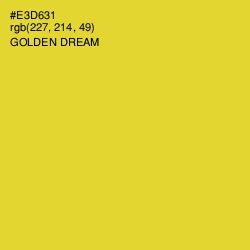 #E3D631 - Golden Dream Color Image