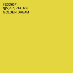 #E3D63F - Golden Dream Color Image