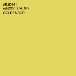 #E3D661 - Goldenrod Color Image