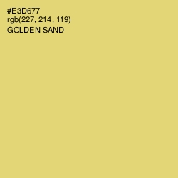 #E3D677 - Golden Sand Color Image