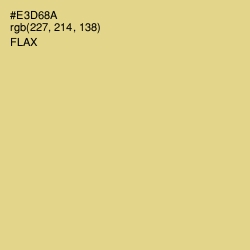 #E3D68A - Flax Color Image