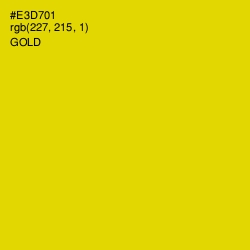 #E3D701 - Gold Color Image