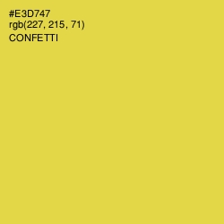 #E3D747 - Confetti Color Image