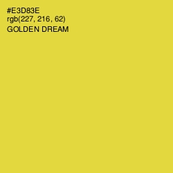 #E3D83E - Golden Dream Color Image