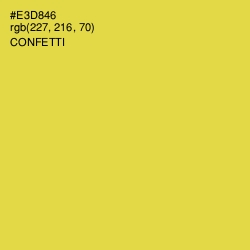 #E3D846 - Confetti Color Image