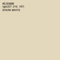 #E3D8BB - Stark White Color Image