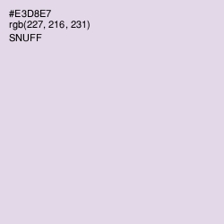 #E3D8E7 - Snuff Color Image