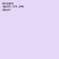 #E3D8F8 - Snuff Color Image