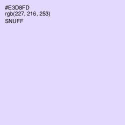 #E3D8FD - Snuff Color Image