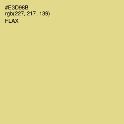 #E3D98B - Flax Color Image