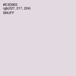 #E3D9E0 - Snuff Color Image