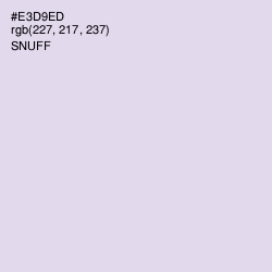 #E3D9ED - Snuff Color Image