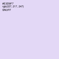 #E3D9F7 - Snuff Color Image