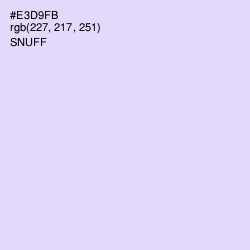 #E3D9FB - Snuff Color Image