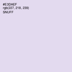 #E3DAEF - Snuff Color Image