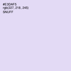 #E3DAF5 - Snuff Color Image