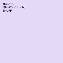 #E3DAF7 - Snuff Color Image