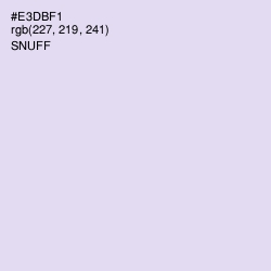 #E3DBF1 - Snuff Color Image