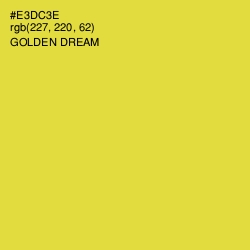 #E3DC3E - Golden Dream Color Image