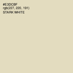#E3DCBF - Stark White Color Image