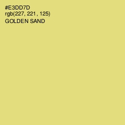 #E3DD7D - Golden Sand Color Image