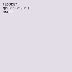 #E3DDE7 - Snuff Color Image