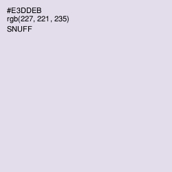 #E3DDEB - Snuff Color Image