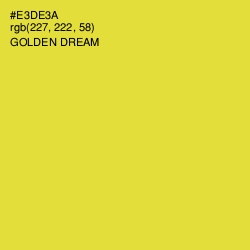 #E3DE3A - Golden Dream Color Image