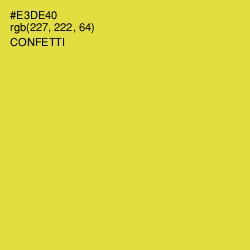 #E3DE40 - Confetti Color Image