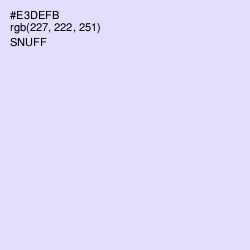 #E3DEFB - Snuff Color Image