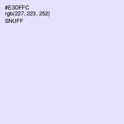 #E3DFFC - Snuff Color Image