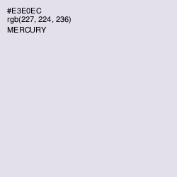 #E3E0EC - Mercury Color Image