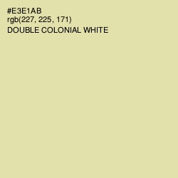 #E3E1AB - Double Colonial White Color Image