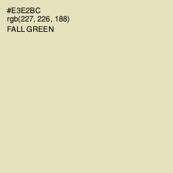 #E3E2BC - Fall Green Color Image