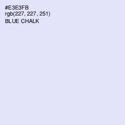 #E3E3FB - Blue Chalk Color Image